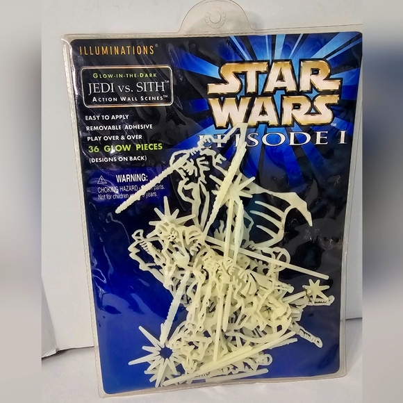New Star Wars Episode 1 Glow In Dark Action Wall Scenes - Picture 1 of 4